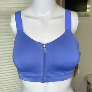 Layer 8 Periwinkle’s mole Blue Maximum Support Wedge Sports Bra Size Small